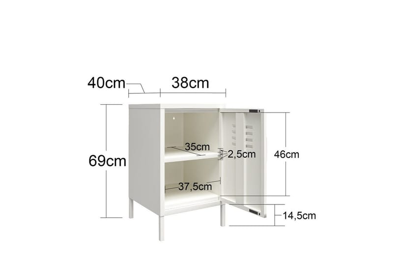 Sidobord/Avslutningsbord Mission District Rosa - Rosa - Möbler - Bord & matgrupp - Avlastningsbord & sidobord - Lampbord & sidobord
