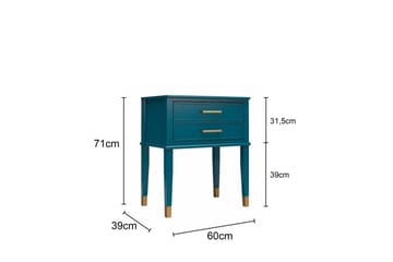 Sidobord/Avslutningsbord Westerleigh Duvgrå - Duvgrå - Möbler - Bord & matgrupp - Avlastningsbord & sidobord - Lampbord & sidobord