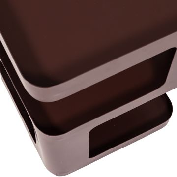 Sidobord/Nattduksbord Riv 35 cm - Lila/Brun - Möbler - Bord & matgrupp - Avlastningsbord & sidobord - Sängbord & nattduksbord
