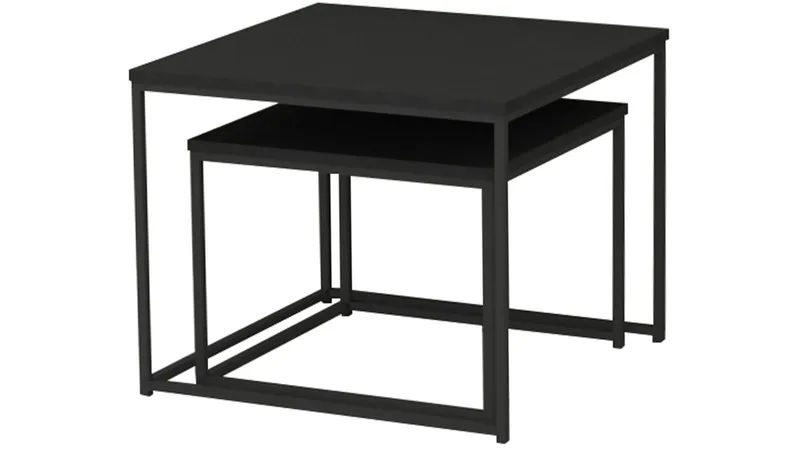 Sidobordset Kapelvej Fyrkant Omonterad - Svart - Möbler - Bord & matgrupp - Avlastningsbord & sidobord - Satsbord
