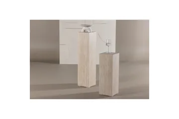 Sidobordset VIND Ramsvik 2st Rektangulära 95 cm/65 cm - Beige - Möbler - Bord & matgrupp - Avlastningsbord & sidobord - Satsbord