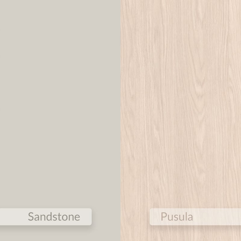 Silena Vägghängt Sängbord 40 cm med Trä- och Ekutseende, Förvaring med Låda - Beige - Möbler - Bord & matgrupp - Avlastningsbord & sidobord - Sängbord & nattduksbord
