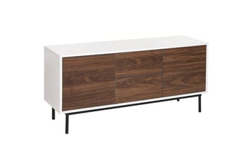 Skänk Okland Vitt, mörkt trä - Vitt, mörkt trä - Förvaring - Förvaringsmöbler - Sideboard & skänk