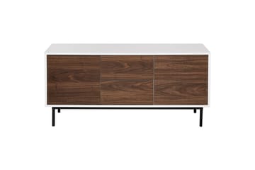 Skänk Okland Vitt, mörkt trä - Vitt, mörkt trä - Förvaring - Förvaringsmöbler - Sideboard & skänk