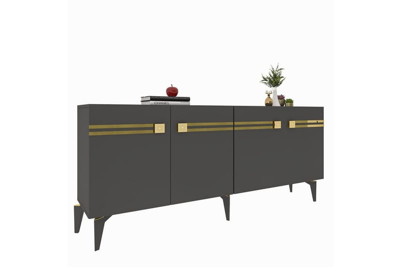 Slobidka Konsollbord 150 cm - Guld/Grafitgrå - Möbler - Bord & matgrupp - Avlastningsbord & sidobord - Konsolbord & hallbord