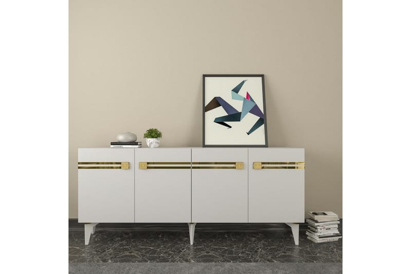 Slobidka Konsollbord 150 cm - Guld/Vit - Möbler - Bord & matgrupp - Avlastningsbord & sidobord - Konsolbord & hallbord