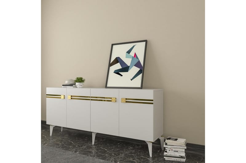 Slobidka Konsollbord 150 cm - Guld/Vit - M�öbler - Bord & matgrupp - Avlastningsbord & sidobord - Konsolbord & hallbord
