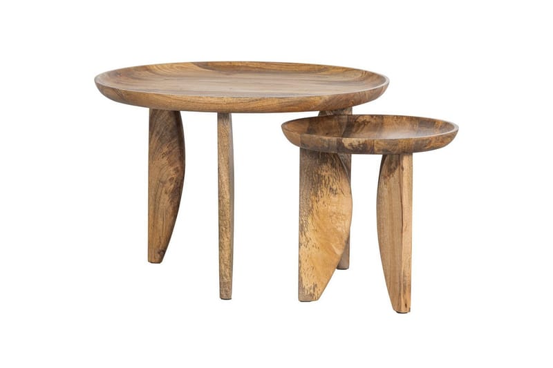 Soffbord Höga klackar set om 2 - Naturell - Möbler - Bord & matgrupp - Avlastningsbord & sidobord - Satsbord