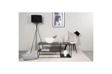 Soffbord Staal - Svart, 120x50x50 - Möbler - Bord & matgrupp - Avlastningsbord & sidobord - Konsolbord & hallbord