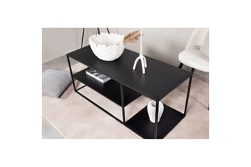 Soffbord Staal - Svart, 120x50x50 - Möbler - Bord & matgrupp - Avlastningsbord & sidobord - Konsolbord & hallbord