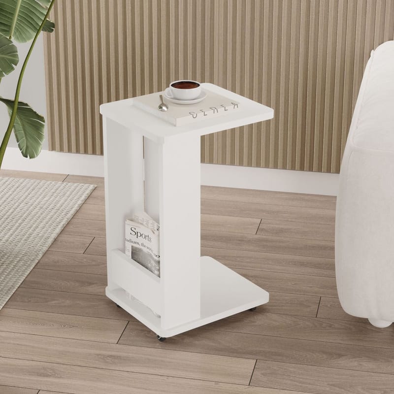 Solven Sidobord 32x42x55 cm - Vit - Möbler - Bord & matgrupp - Avlastningsbord & sidobord - Brickbord & småbord