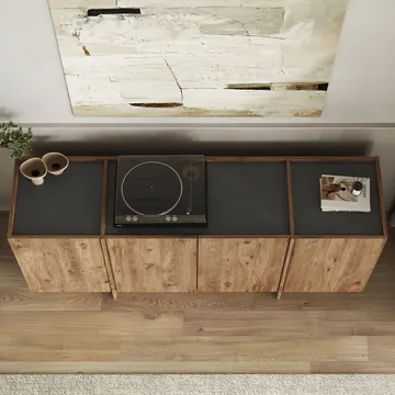 Sorlan Konsolbord 180 cm - Atlantic Pine, Antracit - Möbler - Bord & matgrupp - Avlastningsbord & sidobord - Konsolbord & hallbord