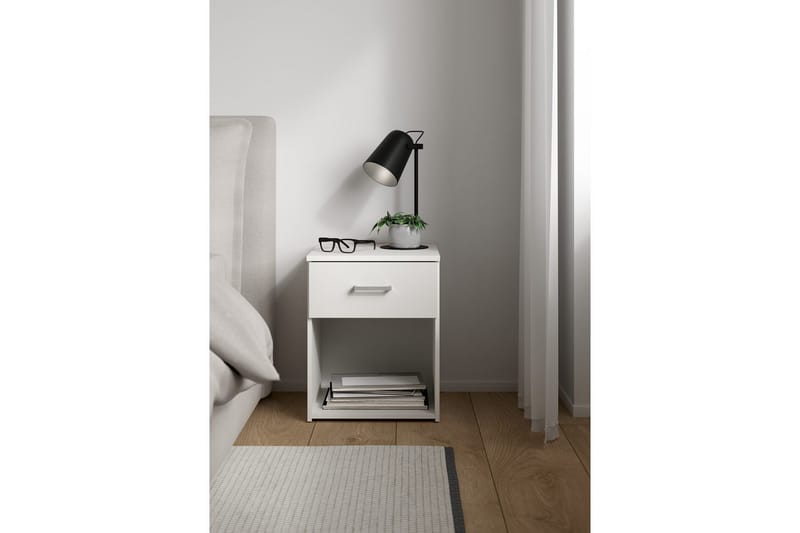 Space Sängbord 38 cm - Vit - Möbler - Bord & matgrupp - Avlastningsbord & sidobord - Sängbord & nattduksbord