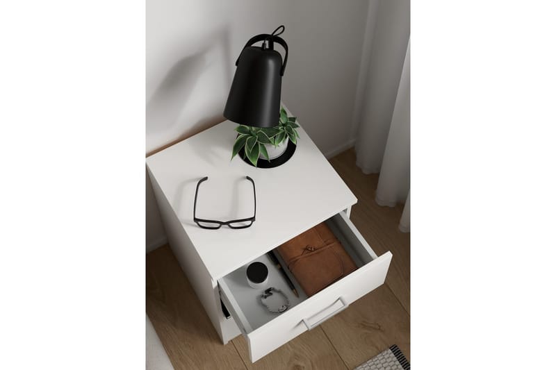 Space Sängbord 38 cm - Vit - Möbler - Bord & matgrupp - Avlastningsbord & sidobord - Sängbord & nattduksbord
