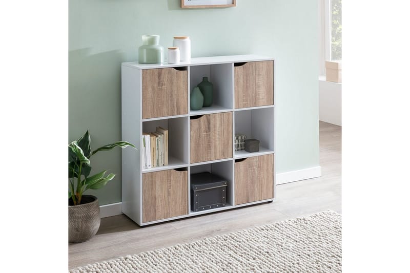 Stående hylla Wohnling Massa Melaminbelagd spånskiva med förvaringsutrymme 5 dörrar Modern - Möbler - Bord & matgrupp - Avlastningsbord & sidobord - Konsolbord & hallbord