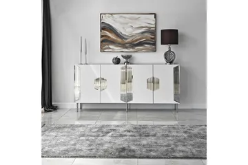 Stedum Konsollbord 180 cm - Vit/Silver - Förvaring - Förvaringsmöbler - Sideboard & skänk