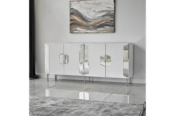 Stedum Konsollbord 180 cm - Vit/Silver - Förvaring - Förvaringsmöbler - Sideboard & skänk