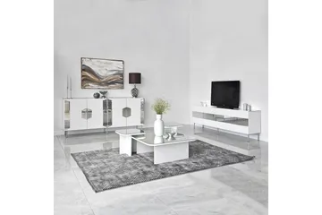 Stedum Konsollbord 180 cm - Vit/Silver - Möbler - Bord & matgrupp - Avlastningsbord & sidobord - Konsolbord & hallbord