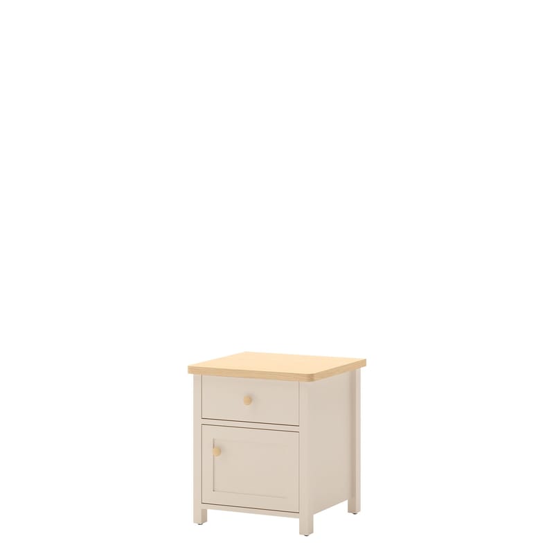 Storys sängbord 45x52 cm, Beige, ek
