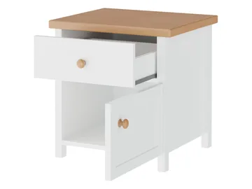 Storys sängbord 45x52 cm - Beige, ek - Möbler - Bord & matgrupp - Avlastningsbord & sidobord - Sängbord & nattduksbord