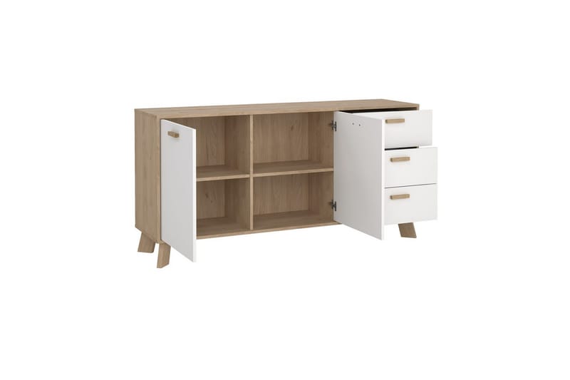 Sumita Konsollbord 147 cm - Vit/Natur - Möbler - Bord & matgrupp - Avlastningsbord & sidobord - Konsolbord & hallbord