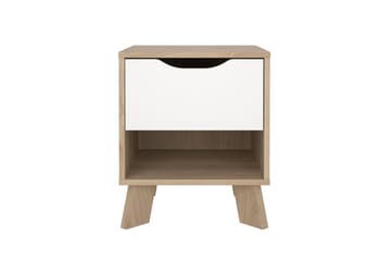 Sumita Sängbord 40 cm - Brun/Vit - Möbler - Bord & matgrupp - Avlastningsbord & sidobord - Sängbord & nattduksbord
