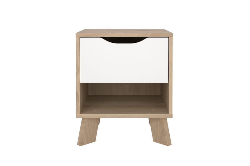 Sumita Sängbord 40 cm - Brun/Vit - Möbler - Bord & matgrupp - Avlastningsbord & sidobord - Sängbord & nattduksbord