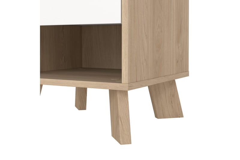 Sumita Sängbord 40 cm - Brun/Vit - Möbler - Bord & matgrupp - Avlastningsbord & sidobord - Sängbord & nattduksbord