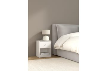 Sundra Sängbord 38 cm - Vit - Möbler - Bord & matgrupp - Avlastningsbord & sidobord - Sängbord & nattduksbord