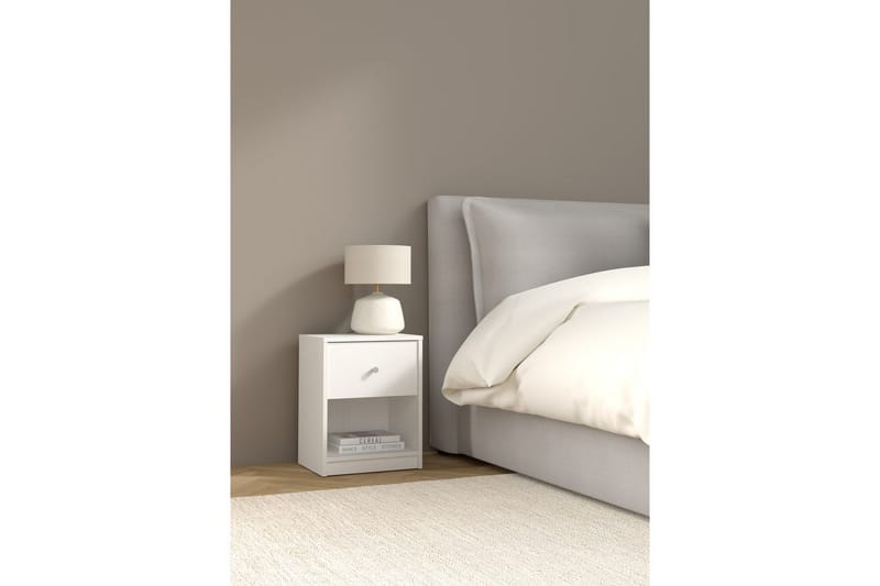 Sundra Sängbord 38 cm - Vit - Möbler - Bord & matgrupp - Avlastningsbord & sidobord - Sängbord & nattduksbord