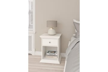 Suneta Sängbord 48 cm - Vit - Möbler - Bord & matgrupp - Avlastningsbord & sidobord - Sängbord & nattduksbord