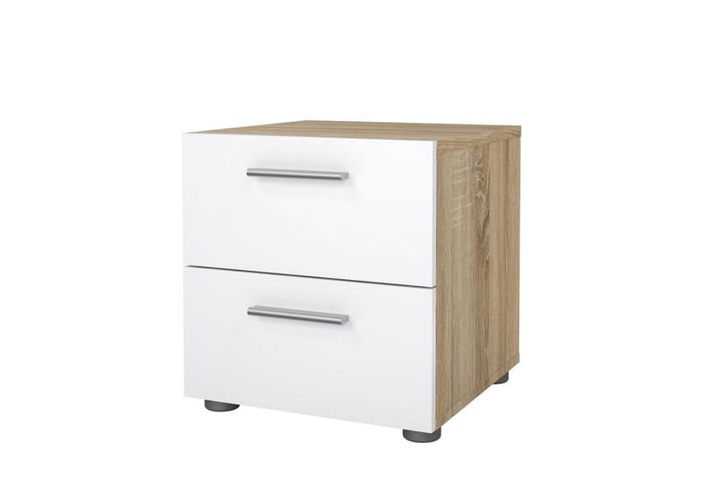 Suntia Sängbord 40 cm - Vit/Natur - Möbler - Bord & matgrupp - Avlastningsbord & sidobord - Sängbord & nattduksbord