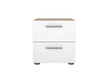 Suntia Sängbord 40 cm - Vit/Natur - Möbler - Bord & matgrupp - Avlastningsbord & sidobord - Sängbord & nattduksbord