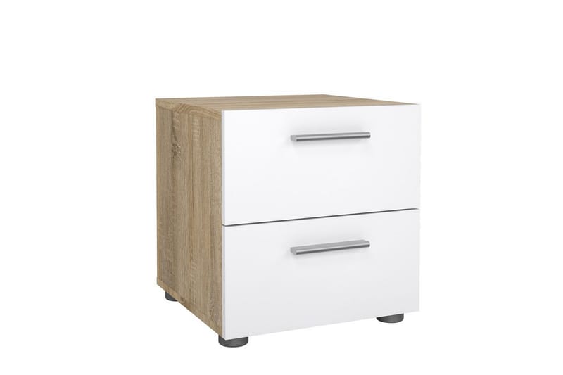 Suntia Sängbord 40 cm - Vit/Natur - Möbler - Bord & matgrupp - Avlastningsbord & sidobord - Sängbord & nattduksbord
