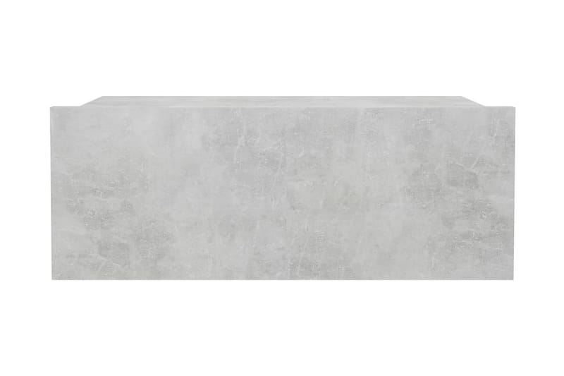 Svävande sängbord betonggrå 40x30x15 cm spånskiva - Grå - Sängbord & nattduksbord