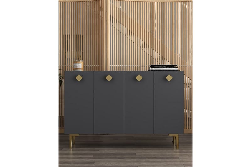 Sylas Konsollbord 120 cm - Antracit/Guld - Möbler - Bord & matgrupp - Avlastningsbord & sidobord - Konsolbord & hallbord