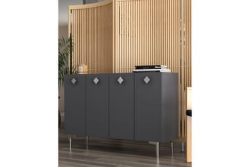 Sylas Konsollbord 120x120 cm - Antracit/Silver - Möbler - Bord & matgrupp - Avlastningsbord & sidobord - Konsolbord & hallbord