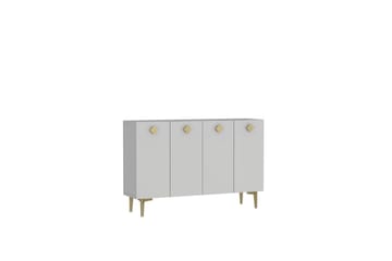 Sylas Konsollbord 120x120 cm - Vit/Guld - Möbler - Bord & matgrupp - Avlastningsbord & sidobord - Konsolbord & hallbord