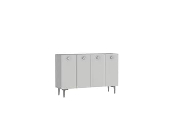 Sylas Konsollbord 120x120 cm - Vit/Silver - Möbler - Bord & matgrupp - Avlastningsbord & sidobord - Konsolbord & hallbord