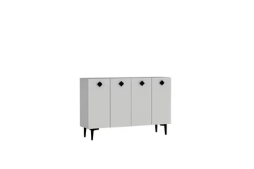 Sylas Konsollbord 120x120 cm - Vit/Svart - Möbler - Bord & matgrupp - Avlastningsbord & sidobord - Konsolbord & hallbord