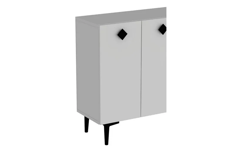 Sylas Konsollbord 120x120 cm - Vit/Svart - Möbler - Bord & matgrupp - Avlastningsbord & sidobord - Konsolbord & hallbord