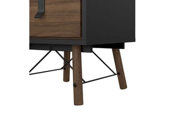 Tadami Sängbord 43 cm - Askgrå/Natur - Möbler - Bord & matgrupp - Avlastningsbord & sidobord - Sängbord & nattduksbord