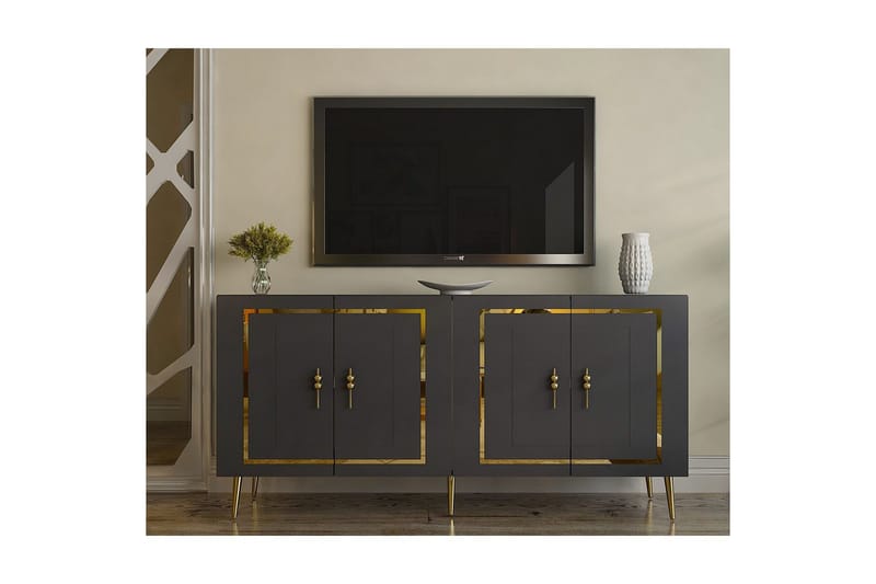 Talon Konsollbord 150 cm - Antracit/Guld - Möbler - Bord & matgrupp - Avlastningsbord & sidobord - Konsolbord & hallbord