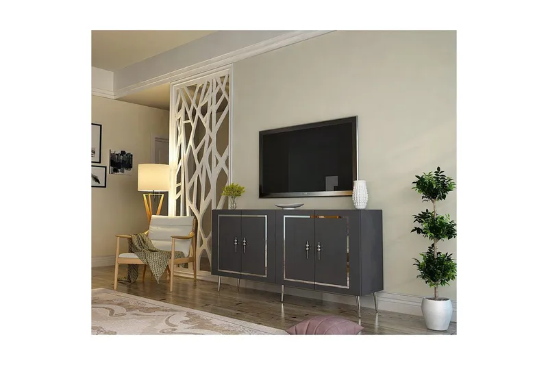 Talon Konsollbord 150 cm - Antracit/Silver - Möbler - Bord & matgrupp - Avlastningsbord & sidobord - Konsolbord & hallbord