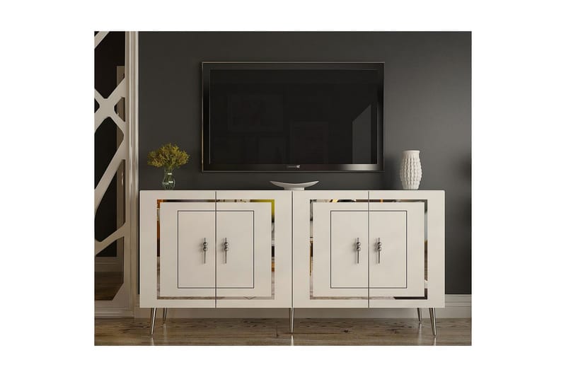 Talon Konsollbord 150 cm - Vit/Silver - Möbler - Bord & matgrupp - Avlastningsbord & sidobord - Konsolbord & hallbord