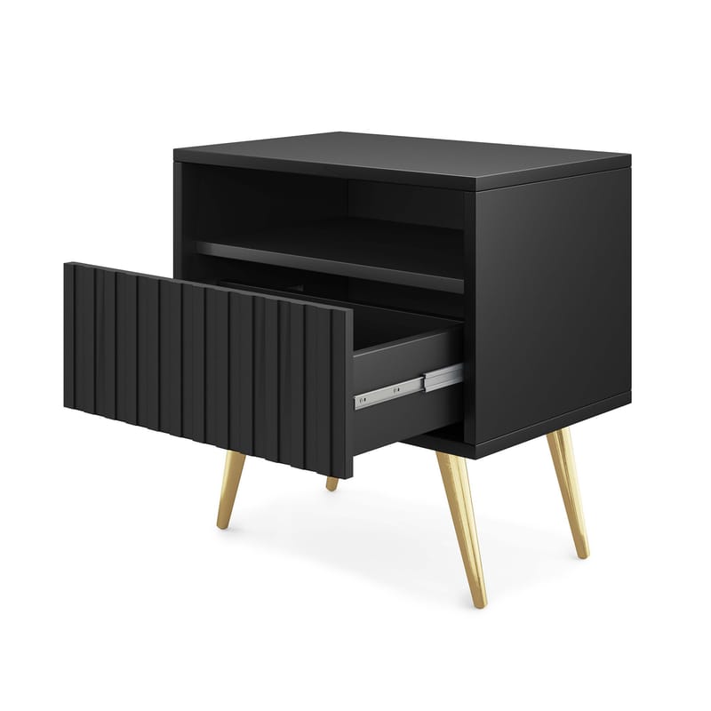 Tapas Sängbord 48 cm - Svart - Möbler - Bord & matgrupp - Avlastningsbord & sidobord - Sängbord & nattduksbord