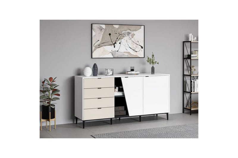 Tarnen Konsollbord 180 cm - Svart/Sand/Vit - Möbler - Bord & matgrupp - Avlastningsbord & sidobord - Konsolbord & hallbord