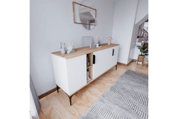 Tarz Konsollbord 180 cm - Ek/Vit - Möbler - Bord & matgrupp - Avlastningsbord & sidobord - Konsolbord & hallbord