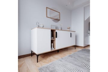 Tarz Konsollbord 180 cm - Ek/Vit - Möbler - Bord & matgrupp - Avlastningsbord & sidobord - Konsolbord & hallbord