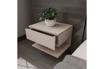 Telo Sängbord 45 cm - Beige - Möbler - Bord & matgrupp - Avlastningsbord & sidobord - Sängbord & nattduksbord